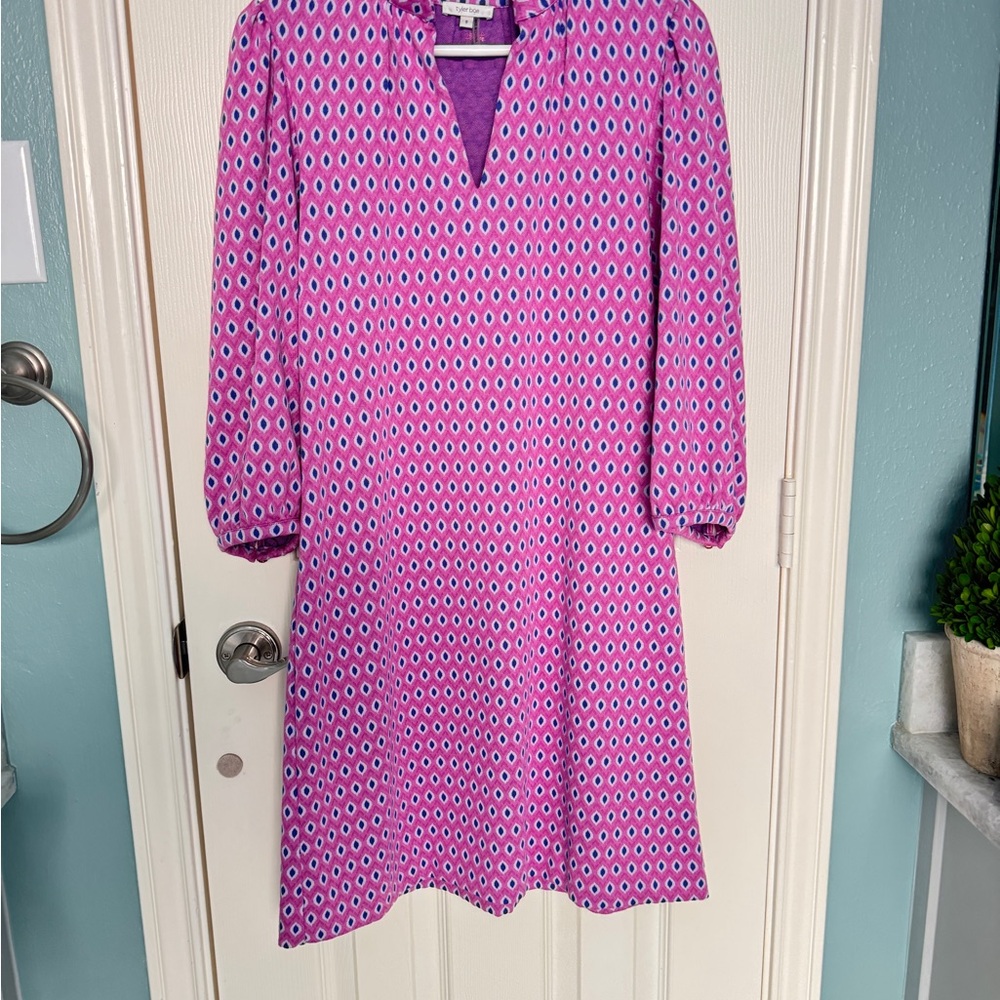 Tyler Boe Fuchsia Bell Sleeve Dress
